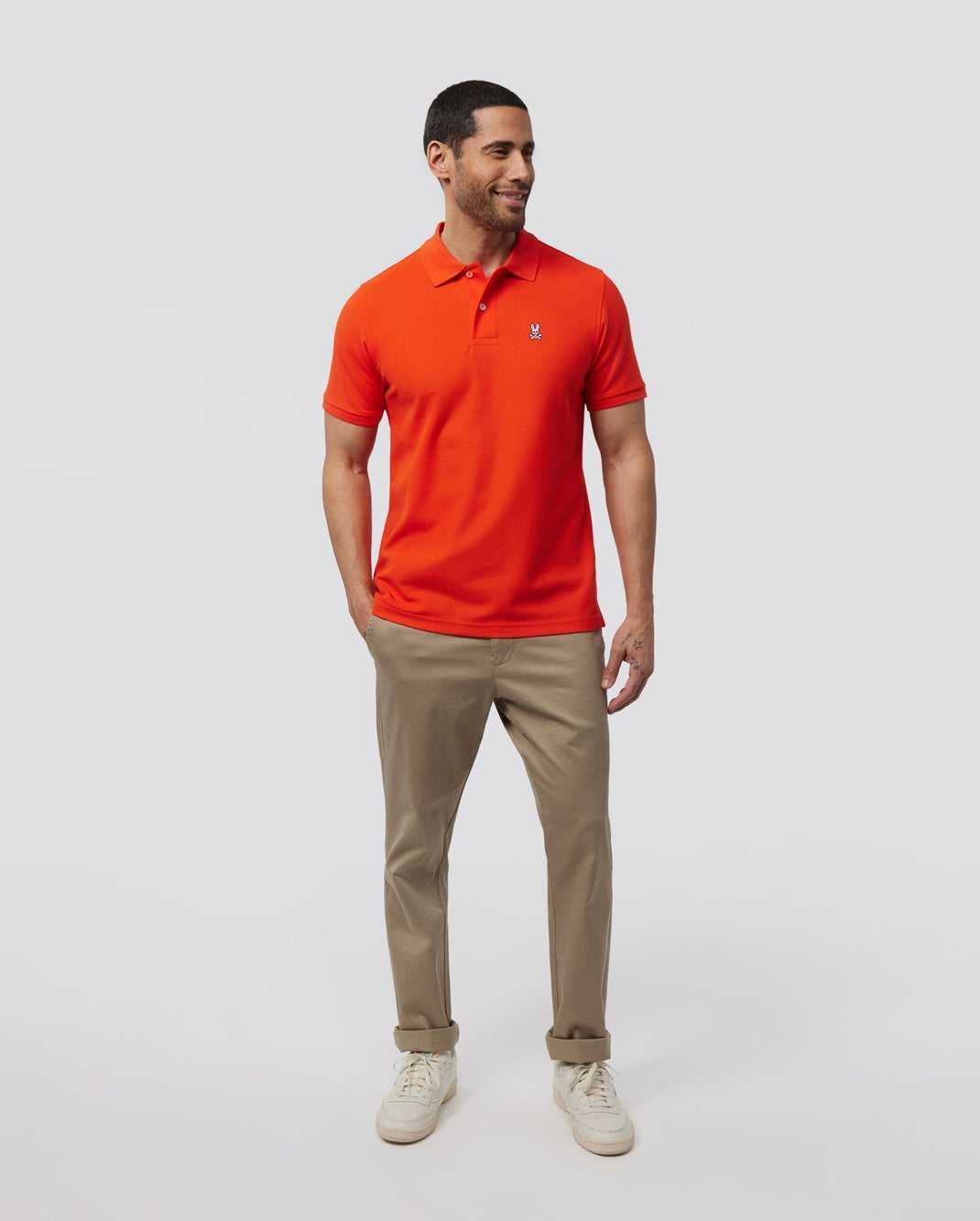 Polos Psycho Bunny Classic Polo Tangerine Tango Homme | YHX-25049456